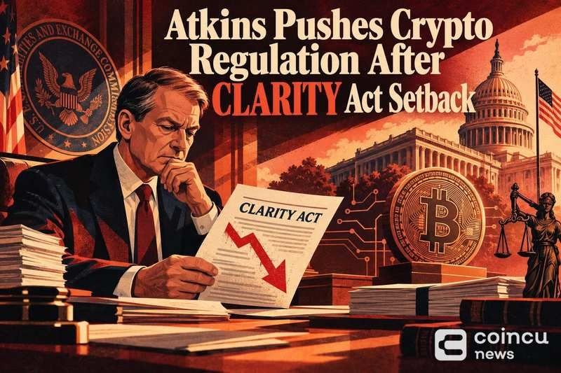 Atkins Pushes Crypto Regulation After CLARITY Act Setback