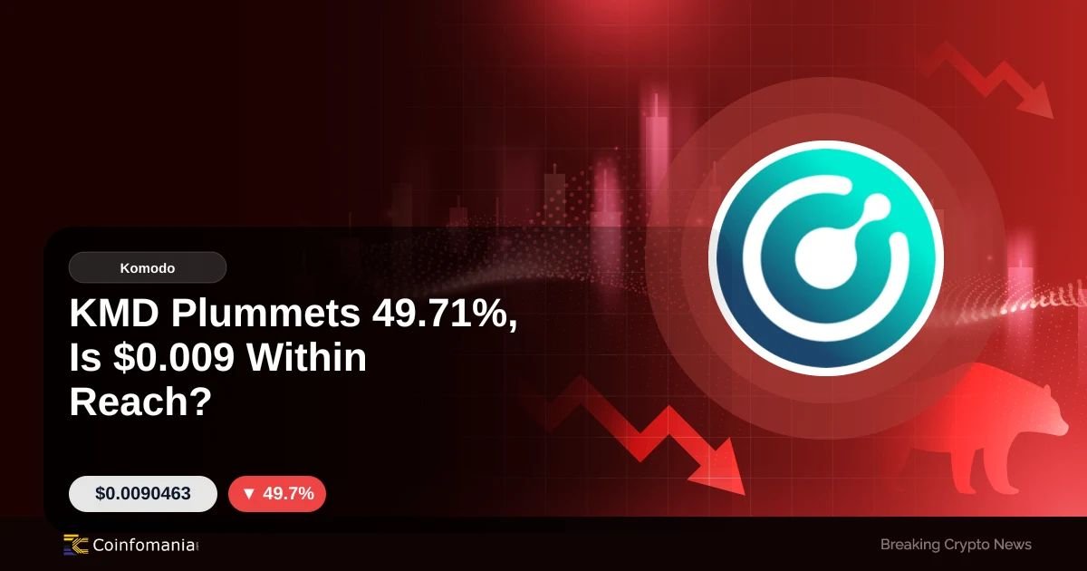 KMD Plummets 49.71%, Is $0.009 Within Reach?