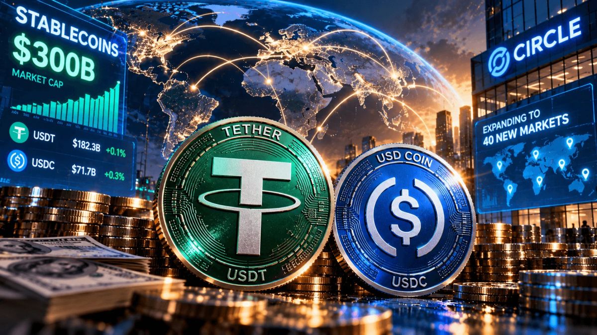Stablecoin Market Tops $300B as Circle Targets 40 New Markets