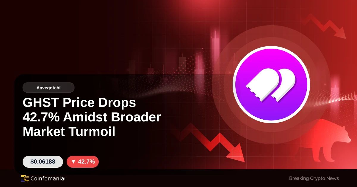 GHST Price Drops 42.7% Amidst Broader Market Turmoil