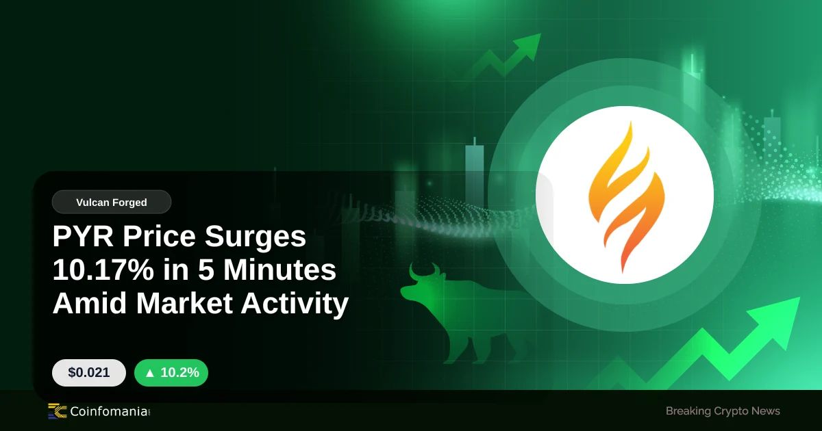 PYR Price Surges 10.17% in 5 Minutes Amid Market Activity