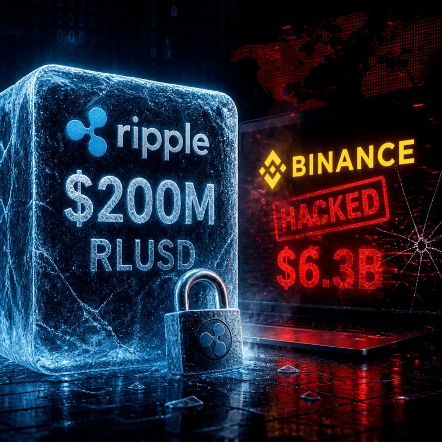 Ripple Freezes $200M in RLUSD After $6.3B Binance Hack