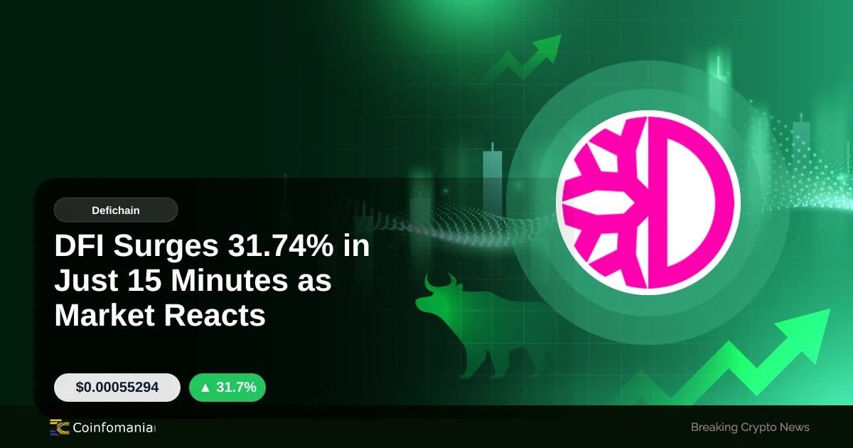 DFI Surges 31.74% in Just 15 Minutes as Market Reacts