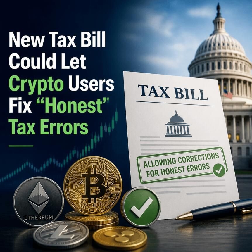 New Tax Bill Could Let Crypto Users Fix “Honest” Tax Errors