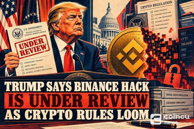 Trump Says Binance Hack Is Under Review as Crypto Rules Loom
