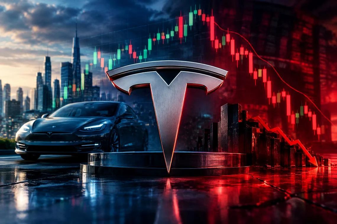 Tesla stock trades 0.37% lower as hourly resistance limits the bullish case