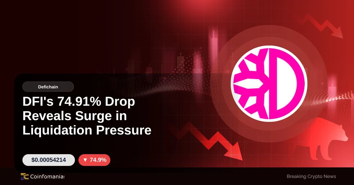 DFI’s 74.91% Drop Reveals Surge in Liquidation Pressure
