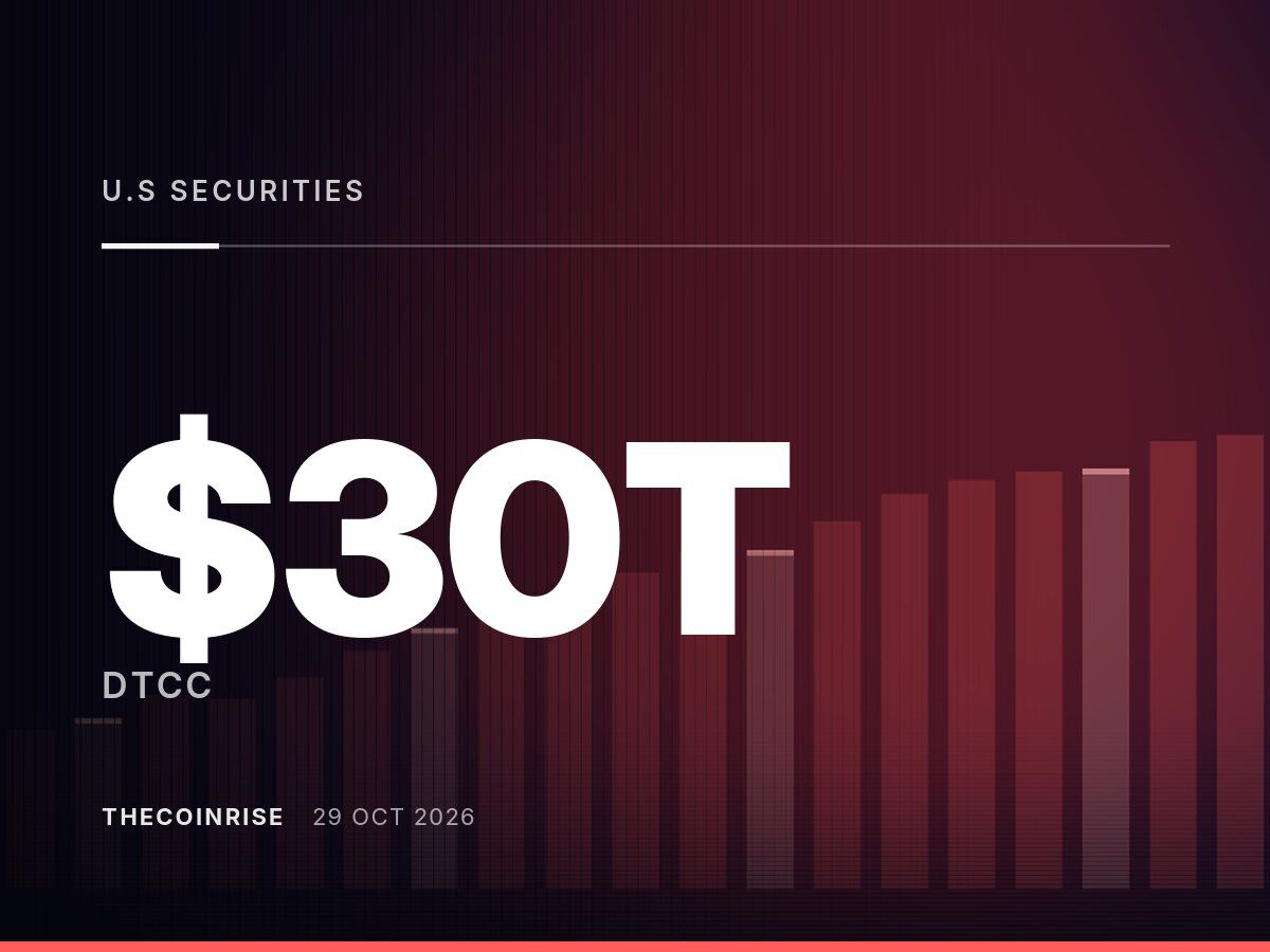 $30 Trillion in U.S. Securities Now Covered by DTCC’s New Tokenisation Service