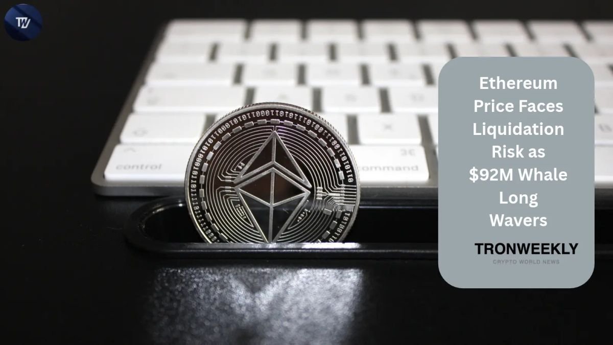 Ethereum Price Faces Liquidation Risk as $92M Whale Long Wavers