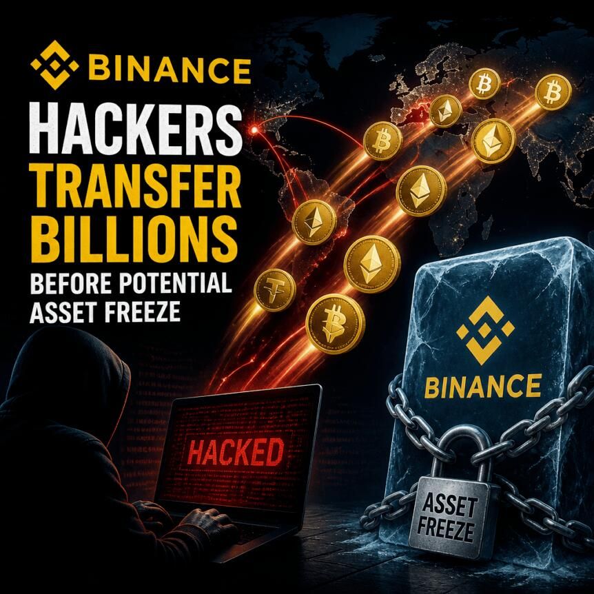Binance Hackers Transfer Billions Before Potential Asset Freeze