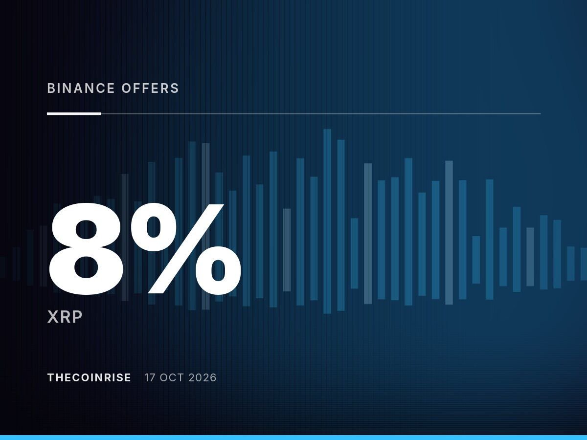 Binance Offers Nearly 8% XRP Yield on RLUSD Deposits as Promotional Rate Declines