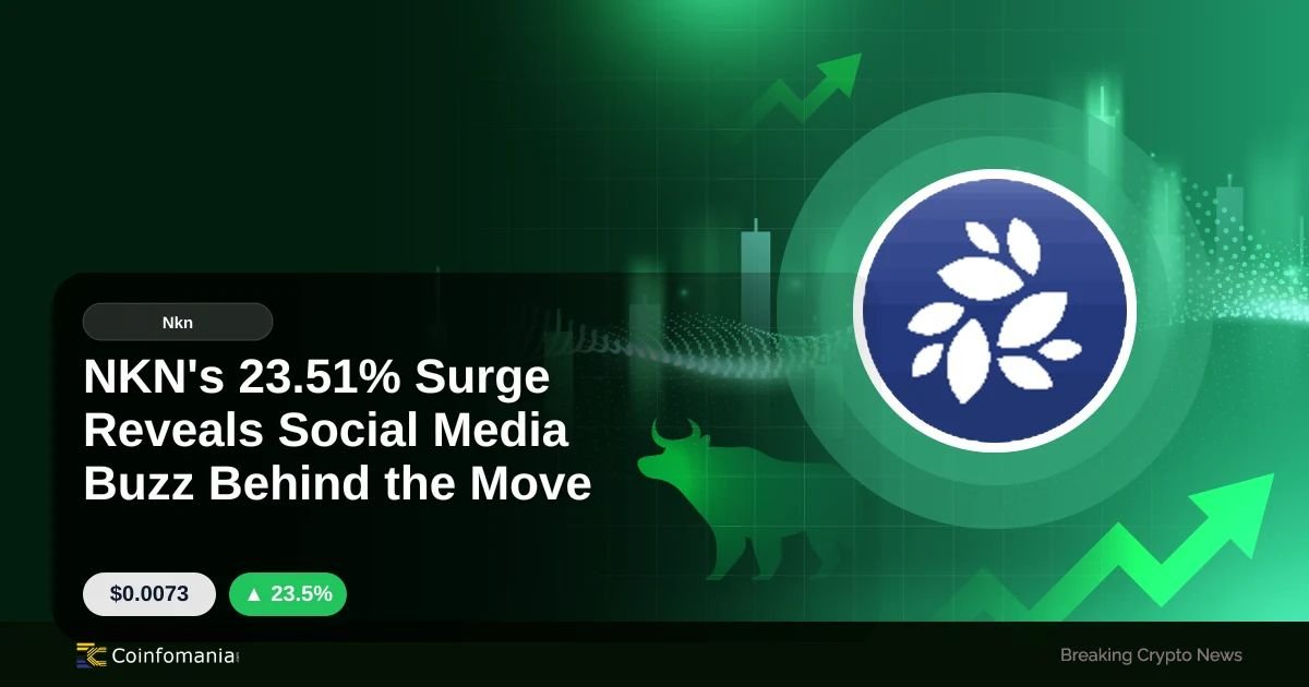 NKN’s 23.51% Surge Reveals Social Media Buzz Behind the Move