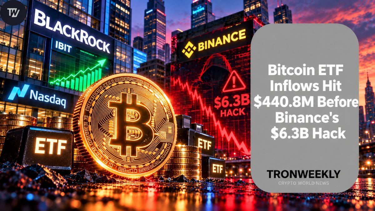 Bitcoin ETF Inflows Hit $440.8M Before Binance’s $6.3B Hack