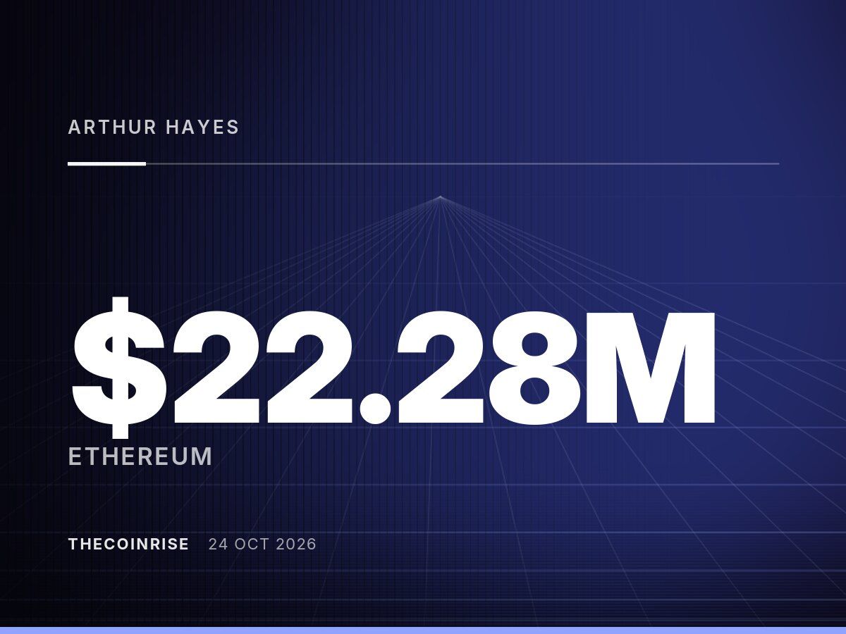 Arthur Hayes Offloads $22.28M in Crypto, Including 6,400 ETH, ENA and UNI