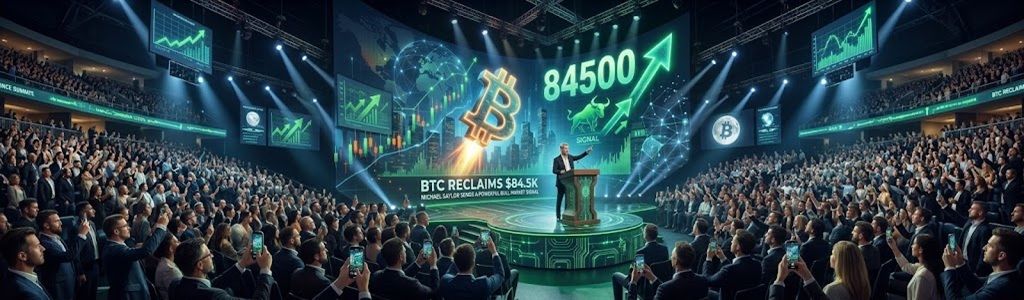 BTC Reclaims $84.5K as Michael Saylor Sends a Powerful Bull Market Signal