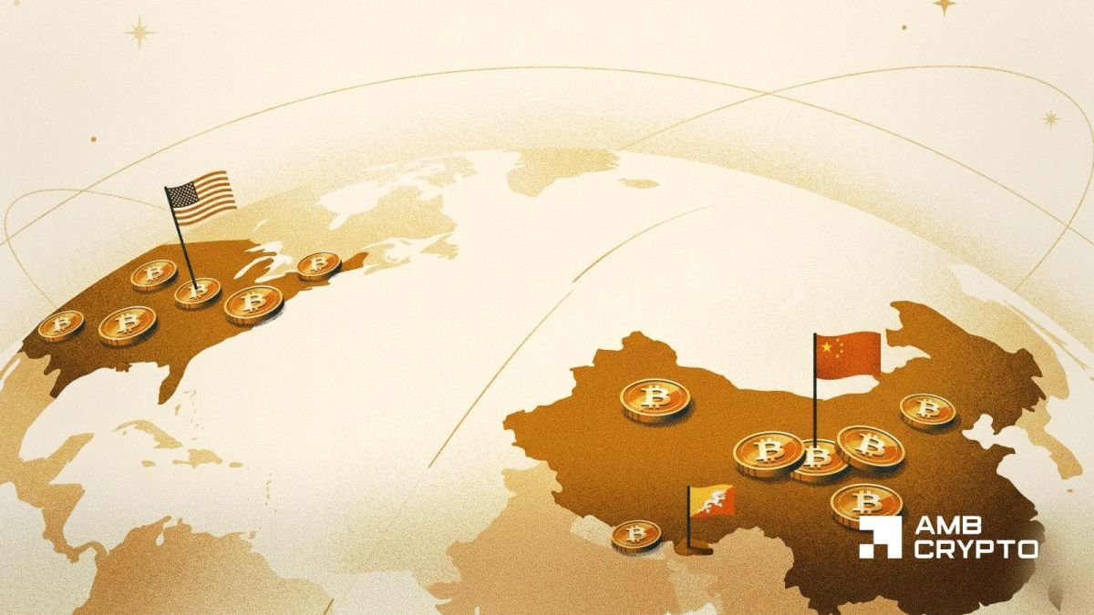 Government Bitcoin holdings fell 1,635 BTC in 2026 – 2 countries bucked the trend