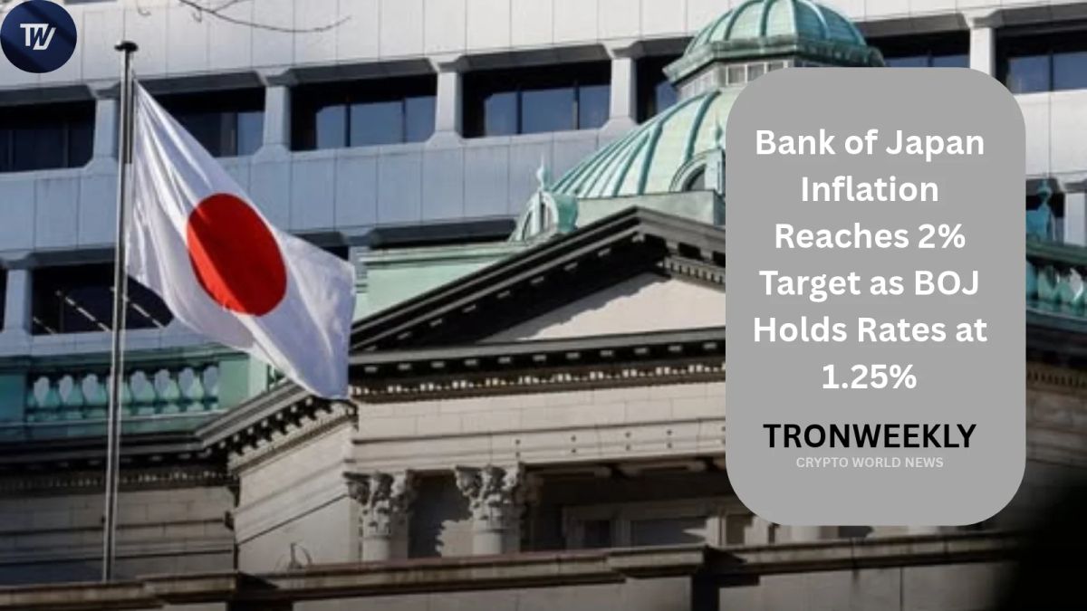 Bank of Japan Inflation Reaches 2% Target as BOJ Holds Rates at 1.25%
