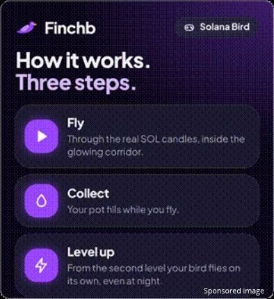 Finchb’s Solana Bird Now Features Autonomous Flight Mode From 1 USDC Entry Threshold
