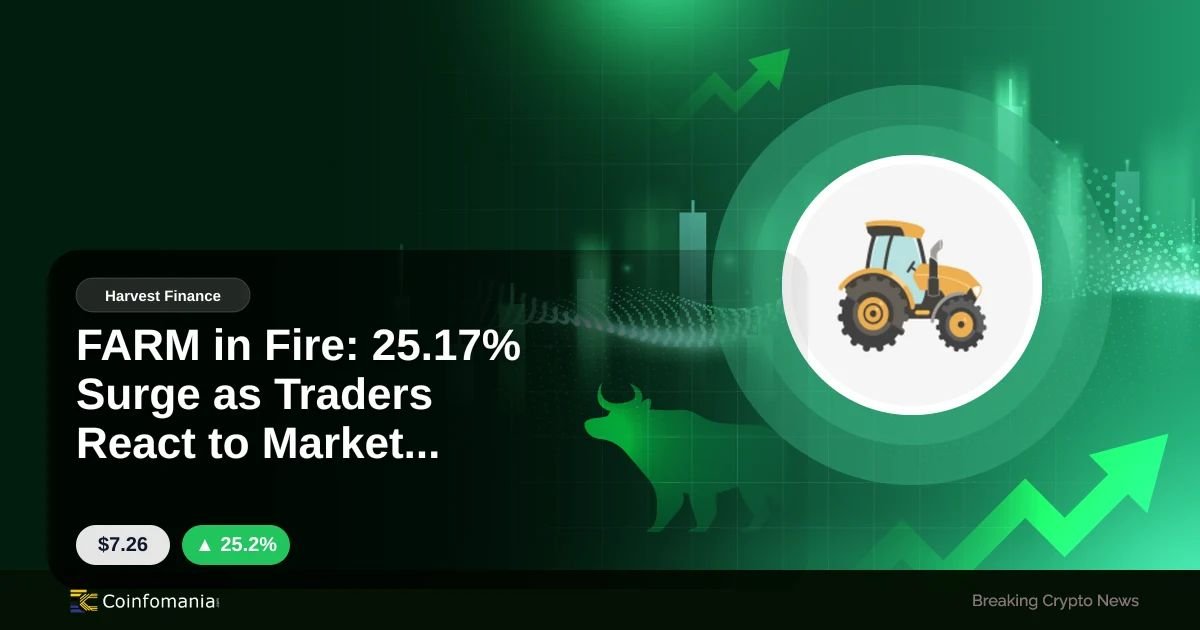 FARM in Fire: 25.17% Surge as Traders React to Market Trends