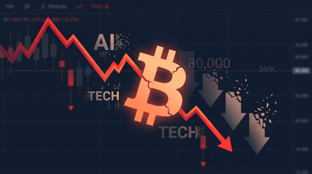 Bitcoin Struggles Near US$80K as AI Sell-Off Hits Markets and ETFs Lose US$636 Million