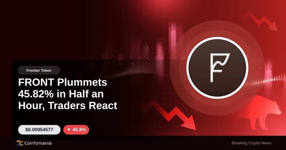 FRONT Plummets 45.82% in Half an Hour, Traders React