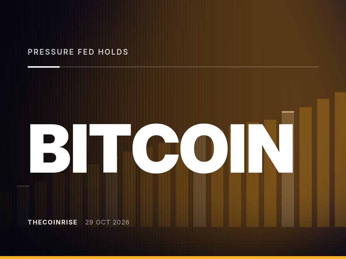 Bitcoin Under Pressure After Fed Holds Rates With Hawkish Tone, Analysts Say