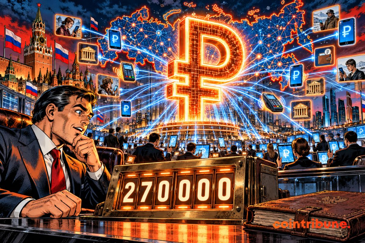 Crypto: Russia Surpasses 270,000 Digital Ruble Accounts