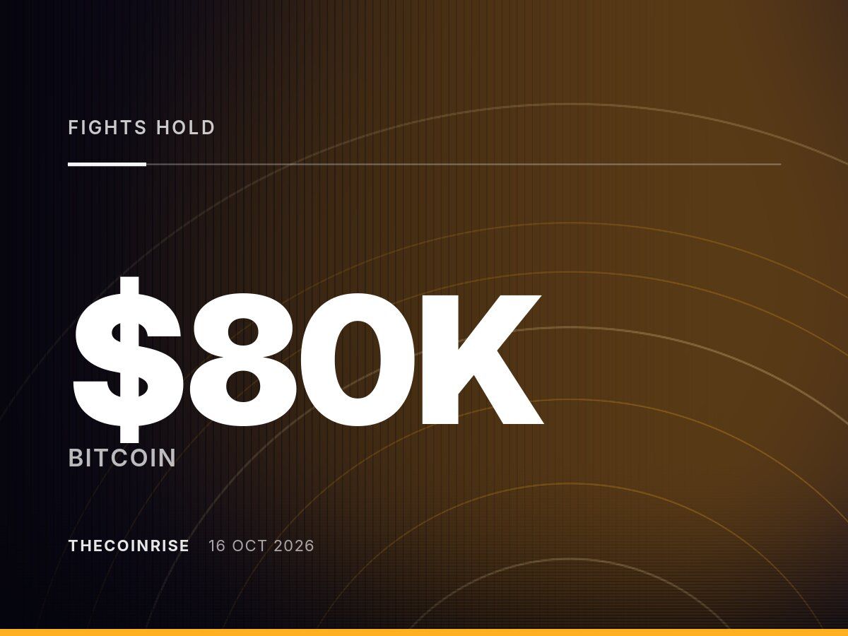Bitcoin Fights to Hold $80K as Fed’s Hammack Flags Tougher Inflation Action