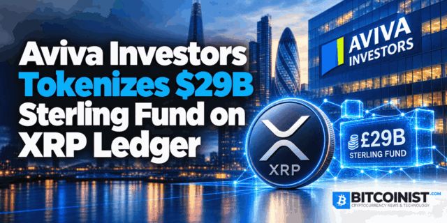 Aviva Investors Tokenizes $29B Sterling Fund on XRP Ledger