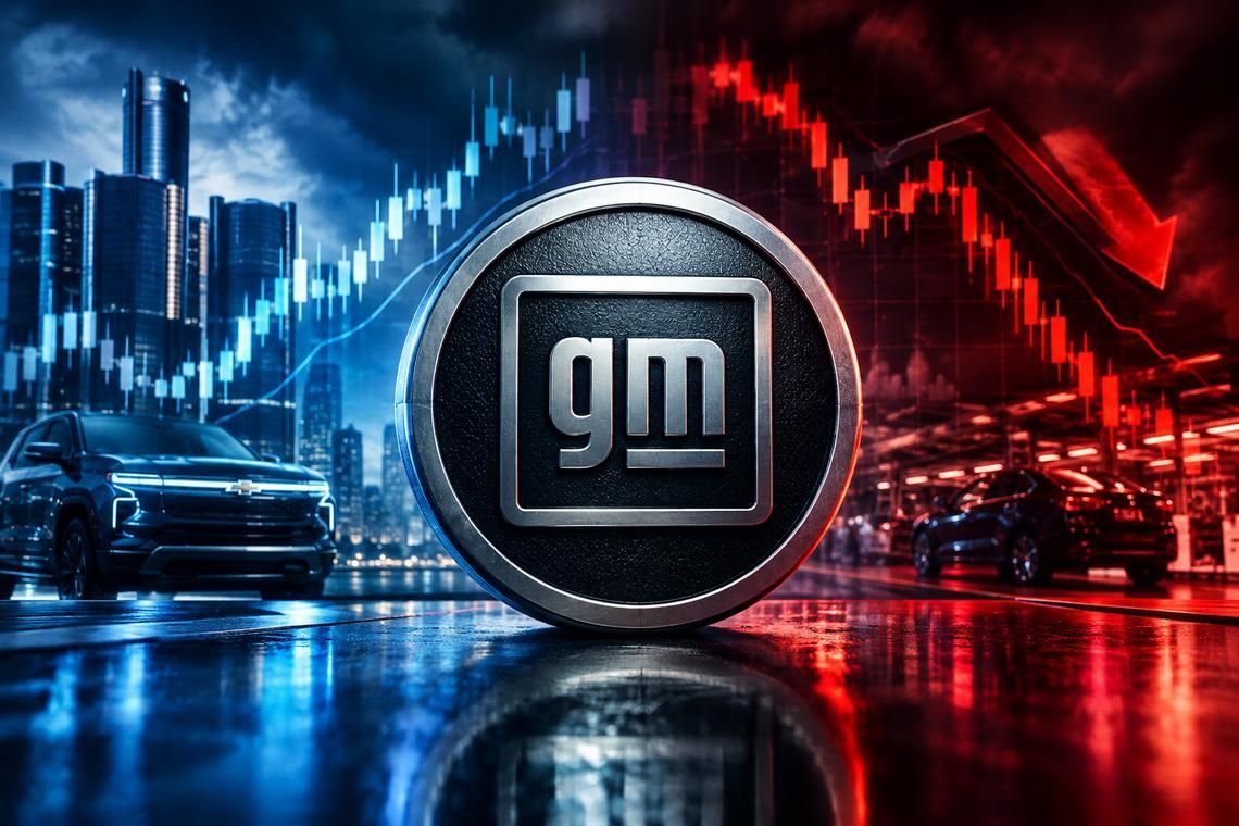 General Motors stock closes 1.44% lower with hourly signals leaning bearish