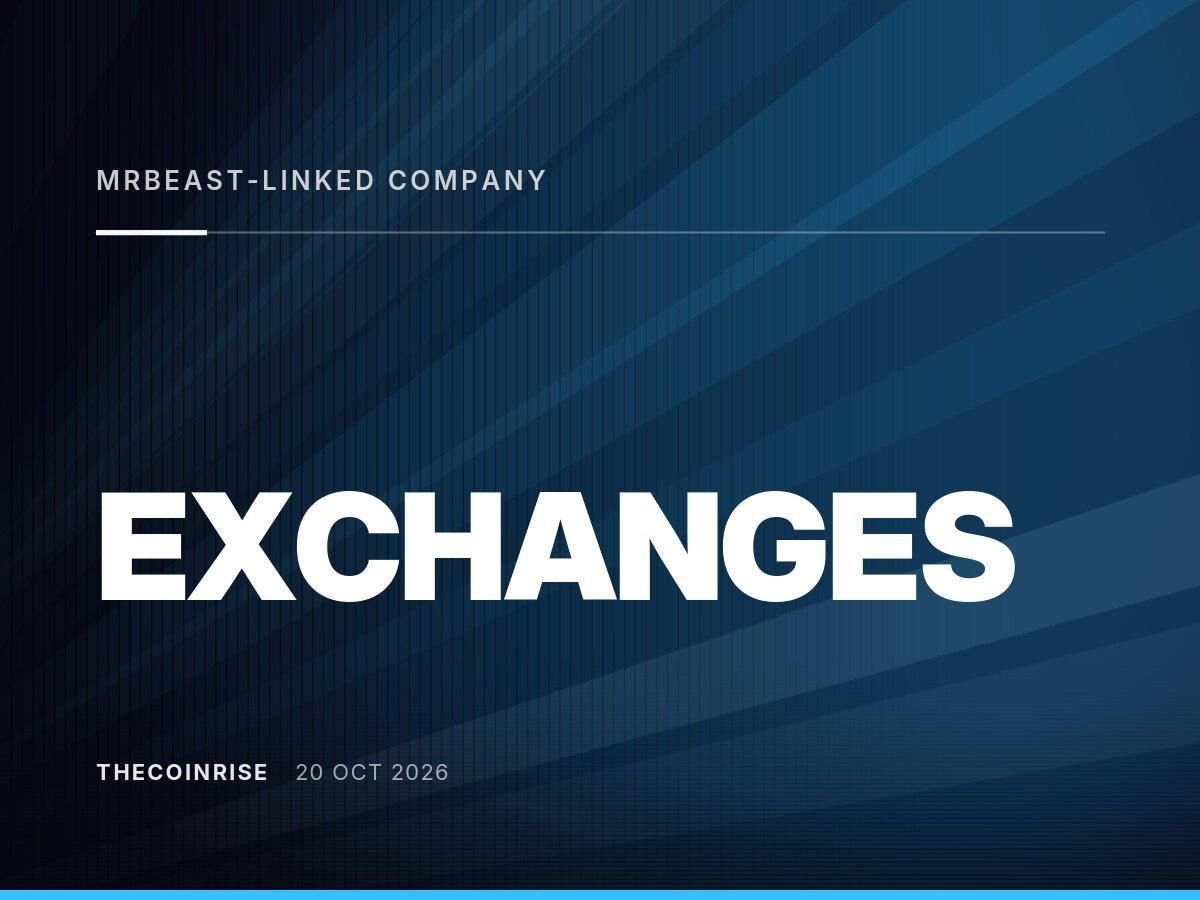 MrBeast-Linked Company Files Trademarks for Crypto Exchange and Banking Services