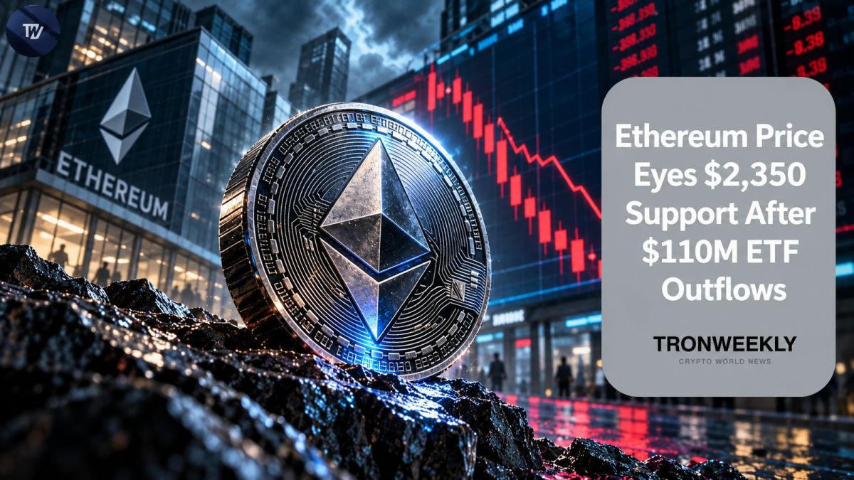 Ethereum Price Eyes $2,350 Support After $110M ETF Outflows