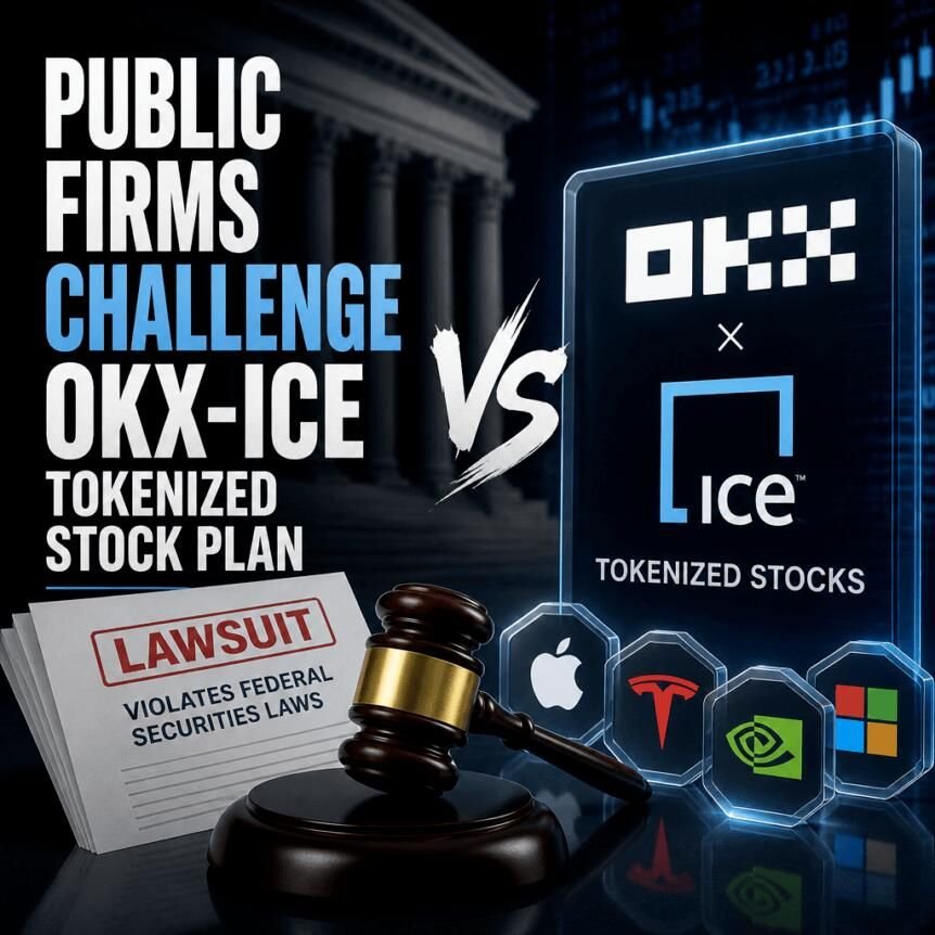 Public Firms Challenge OKX-ICE Tokenized Stock Plan