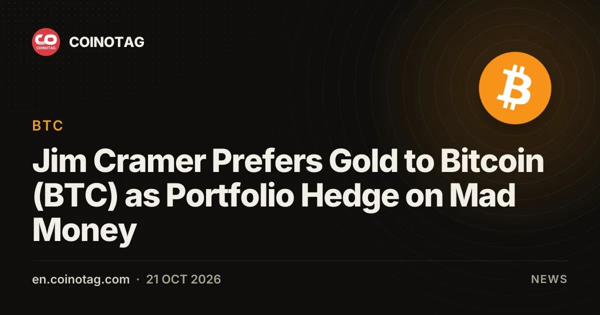 Jim Cramer Prefers Gold to Bitcoin (BTC) as Portfolio Hedge on Mad Money