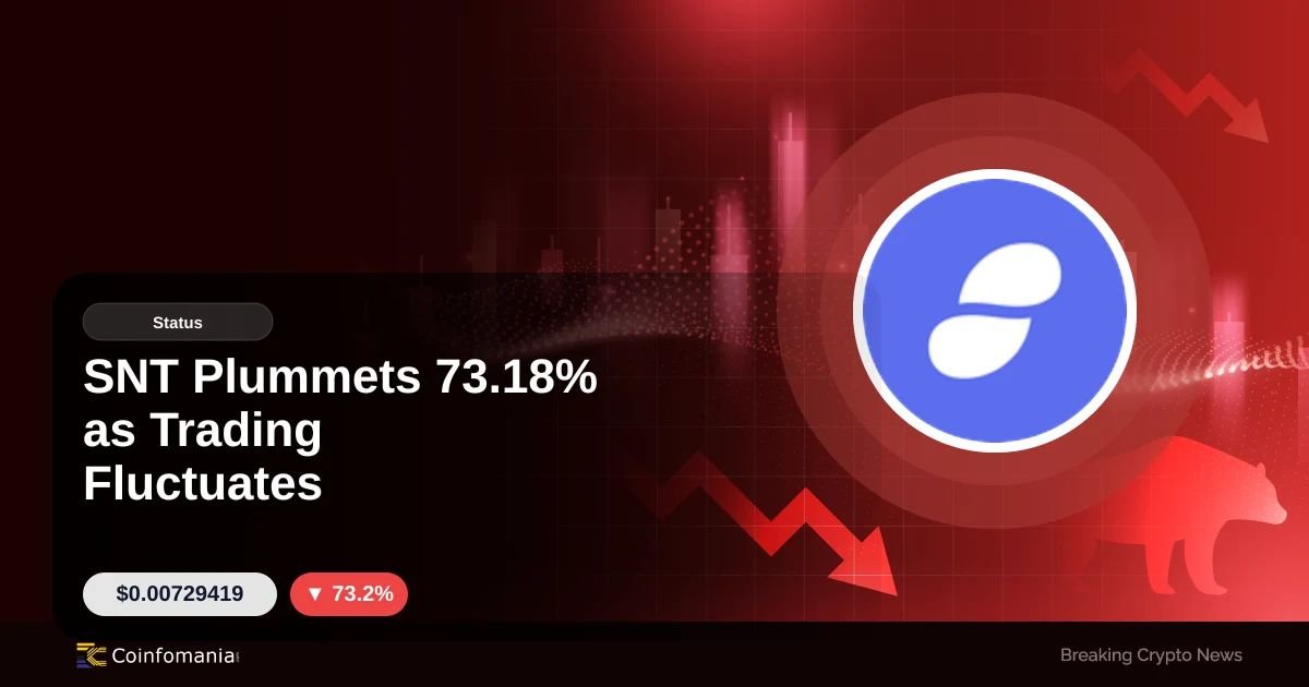 SNT Plummets 73.18% as Trading Fluctuates