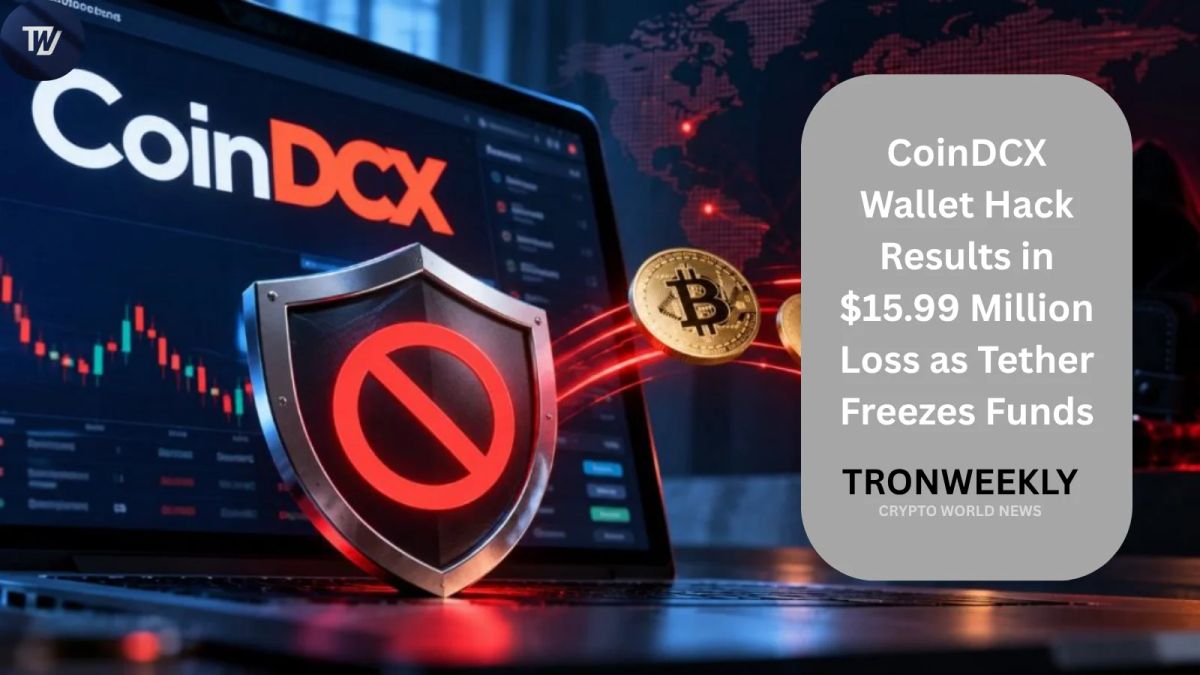 CoinDCX Wallet Hack Results in $15.99 Million Loss as Tether Freezes Funds