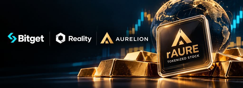 Bitget, Reality, And Aurelion Partner To Launch Tokenized Gold Treasury Stocks