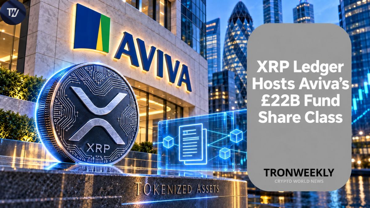 XRP Ledger Hosts Tokenized Shares in Aviva’s £22B Fund