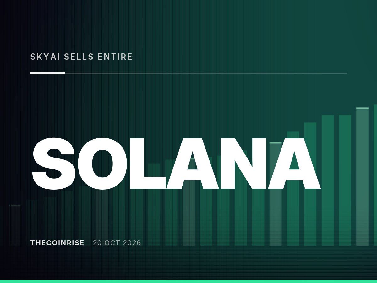 SkyAI Sells Entire Solana Treasury After Losses and Equity Discount Pressure