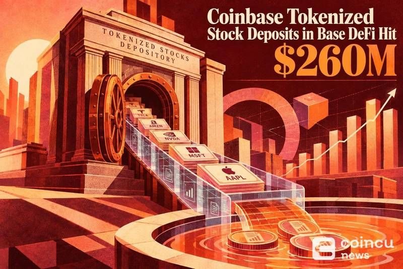 Coinbase Tokenized Stock Deposits in Base DeFi Hit $260M