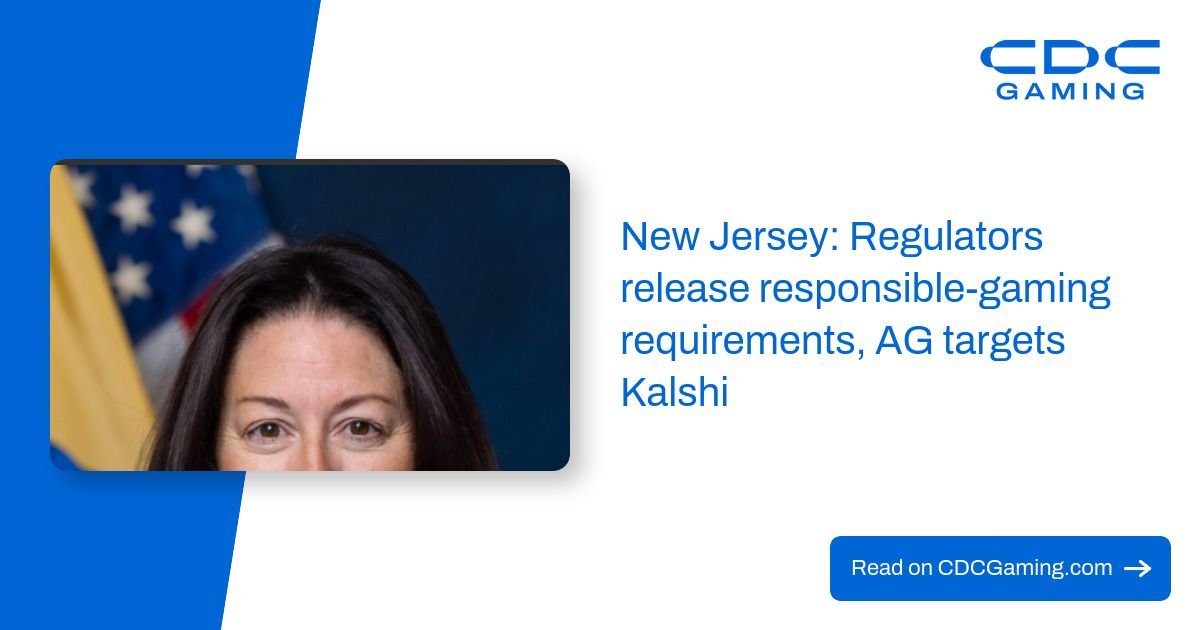 New Jersey: Regulators release responsible-gaming requirements, AG targets Kalshi