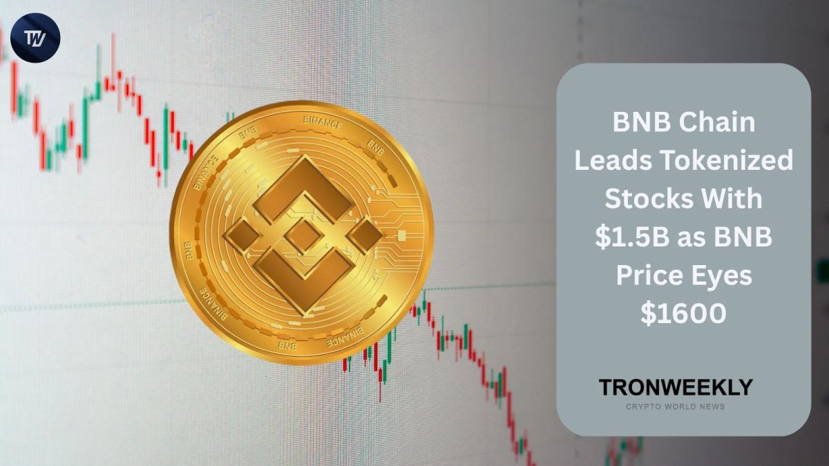 BNB Chain Leads Tokenized Stocks With $1.5B as BNB Price Eyes $1600