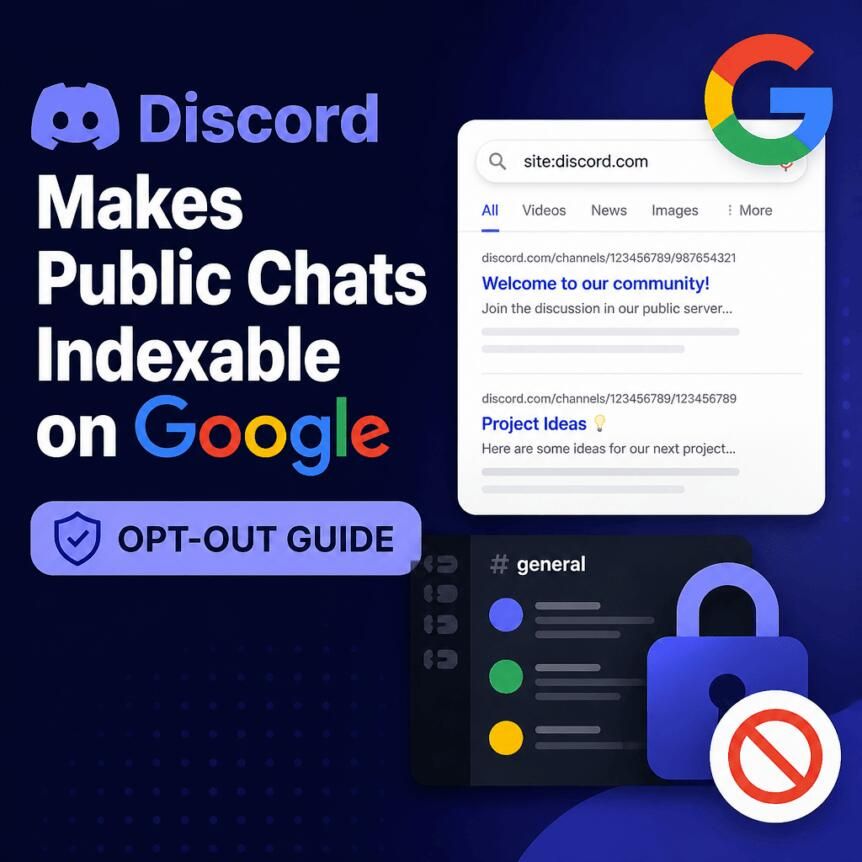 Discord Makes Public Chats Indexable on Google—Opt-Out Guide
