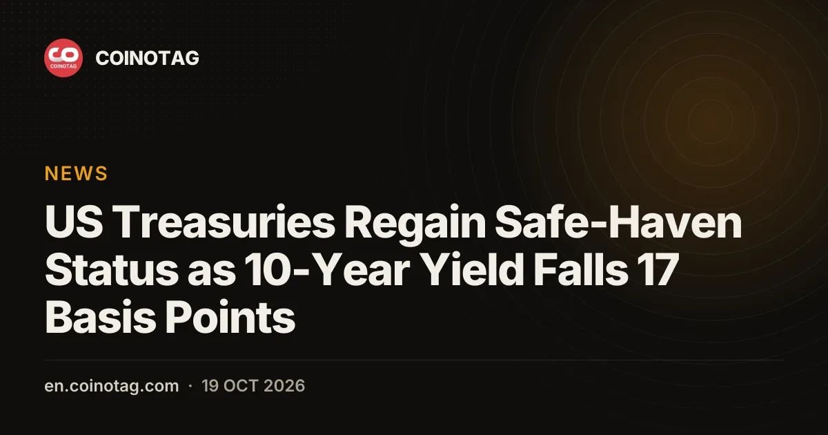US Treasuries Regain Safe-Haven Status as 10-Year Yield Falls 17 Basis Points