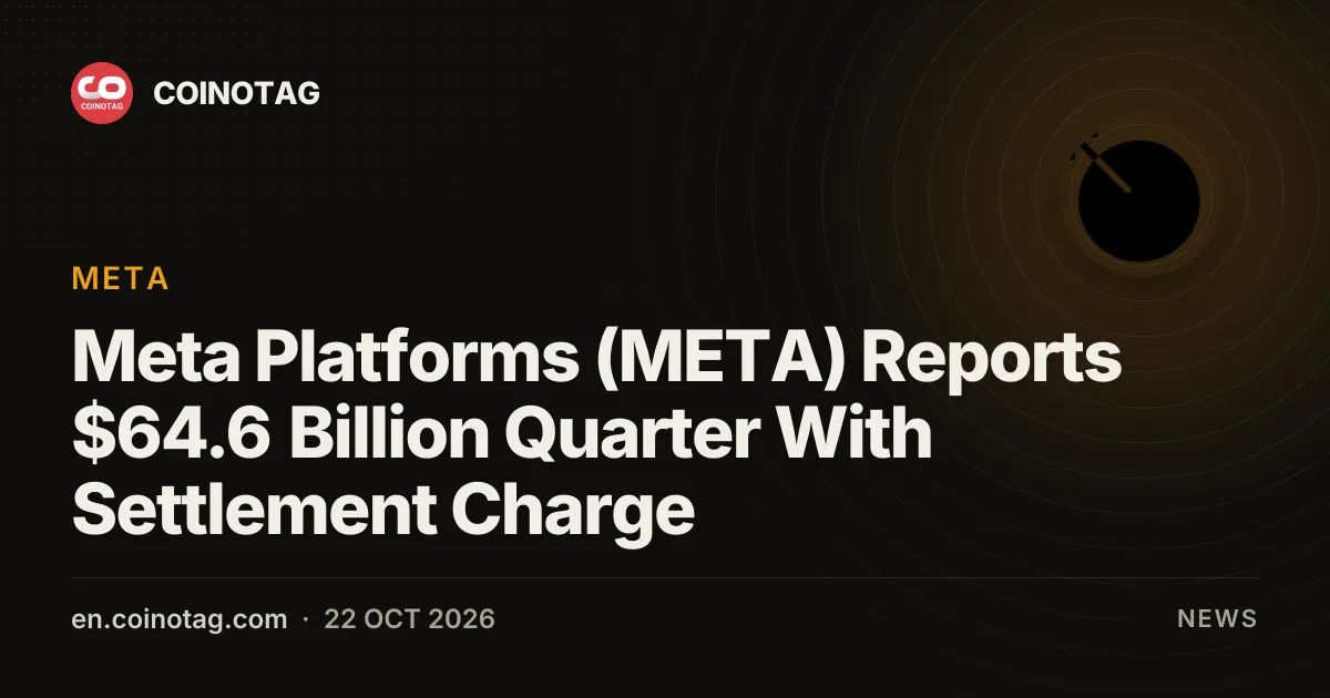 Meta Platforms (META) Reports $64.6 Billion Quarter With Settlement Charge