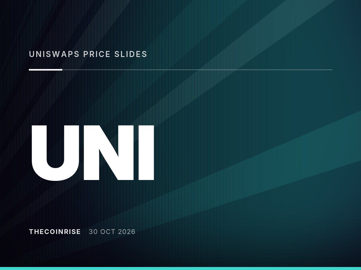 Uniswap’s UNI Price Slides Despite Standard Chartered’s $100 Price Target