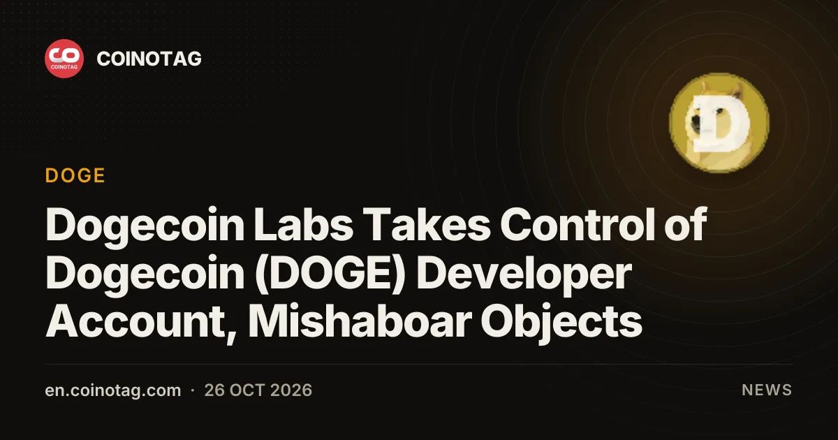 Dogecoin Labs Takes Control of Dogecoin (DOGE) Developer Account, Mishaboar Objects