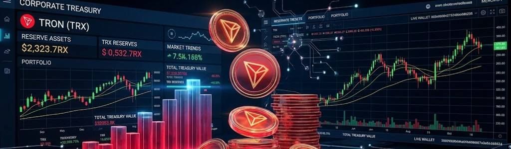 Tron Inc. Expands TRX Treasury Beyond 720.5 Million as Price Nears $0.33