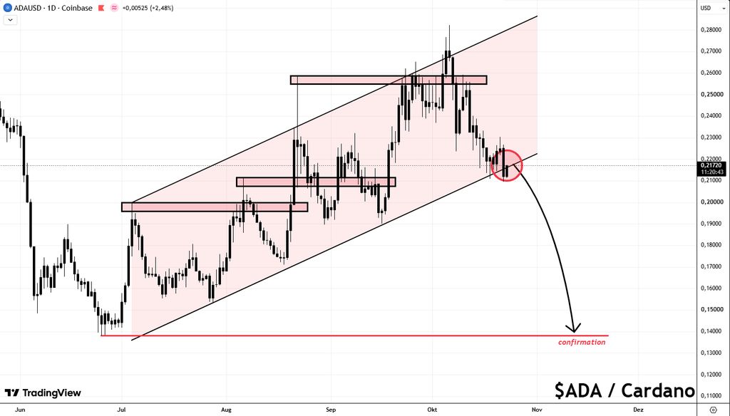 Analyst Warns Cardano Price May Be Heading For A Final Flush!