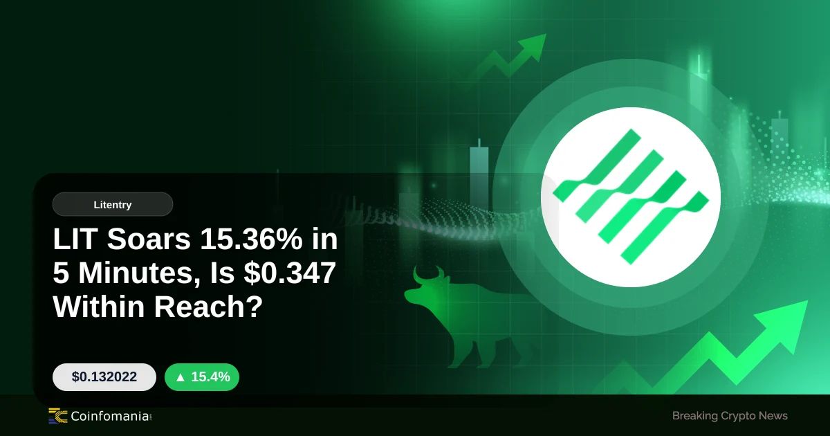 LIT Soars 15.36% in 5 Minutes, Is $0.347 Within Reach?